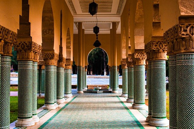 mosque, islam, architecture, columns